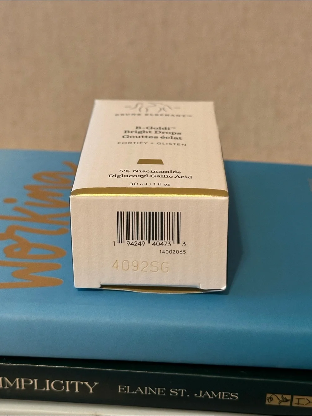 Drunk Elephant B-Goldi Bright Drops — White & Gold